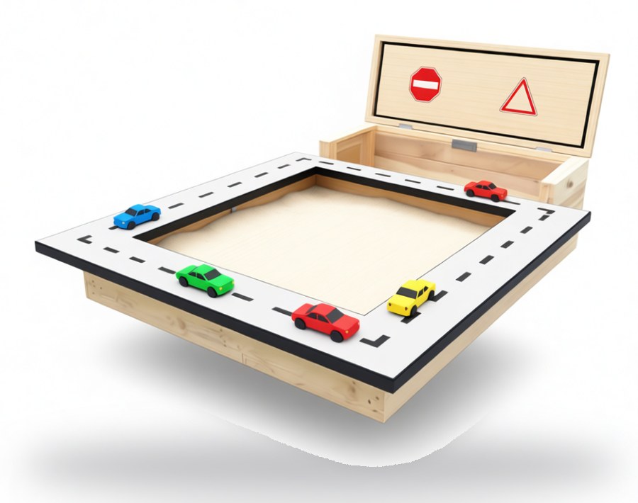 Песочница-автогородок «Азбука дороги»